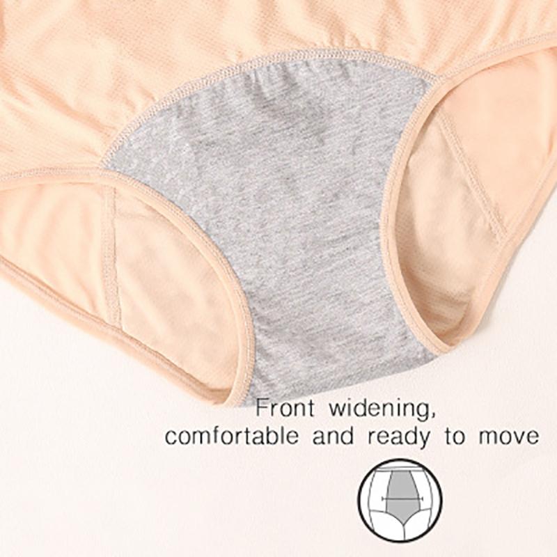 3 Cái/lốc Kinh Nguyệt Quần Lót Plus Size Nữ Gợi Cảm Quần Rò Rỉ Chống Quần Lót Thời Kỳ Chống Cotton Quần Đùi Sinh Lý Quần