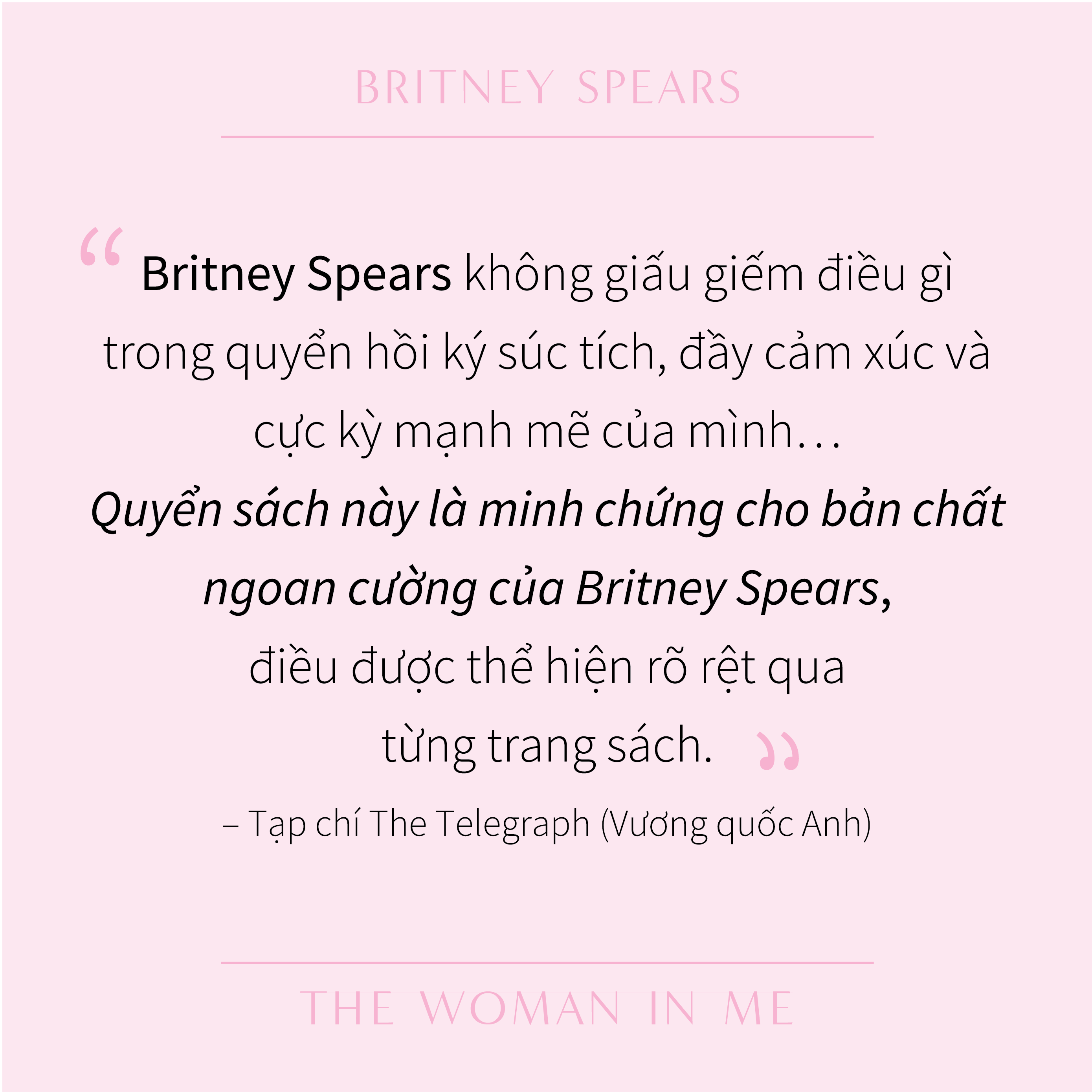 Sách Người Đàn Bà Trong Tôi - Britney Spears