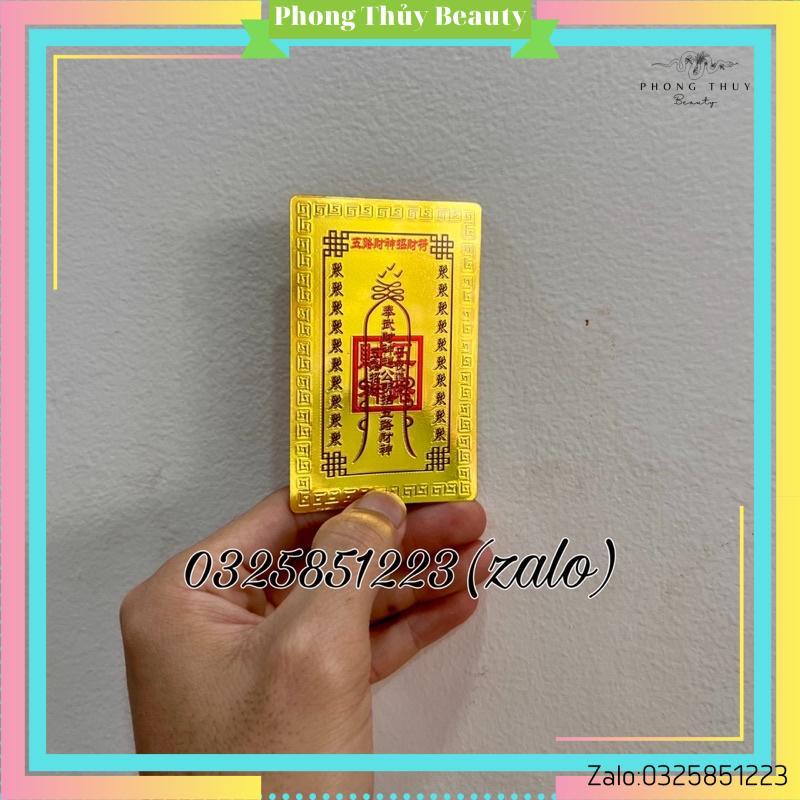 Kim Bài Ngũ Lộ Thần Tài Plastic