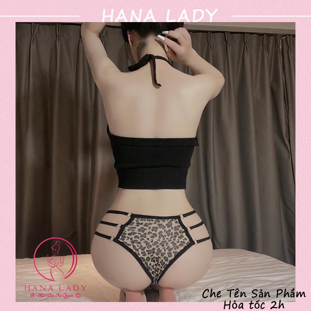 Quần lót sexy gợi cảm - Quần chip dây đan da báo quyến rũ LK101