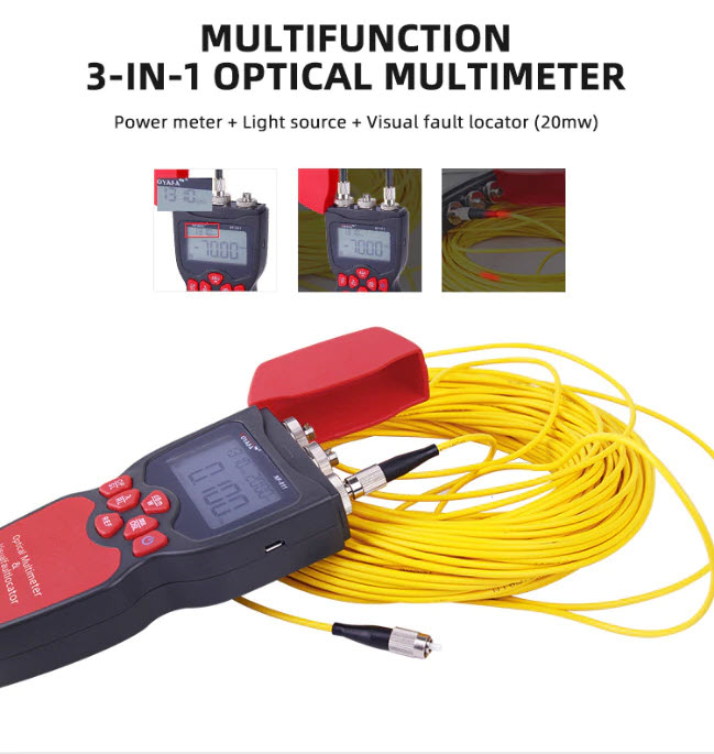 Máy kiểm tra quang 3 trong 1 NF-911C - Máy đo công suất quang noyafa NF 911C 3-in-1 Optical Multimeter NF-911C