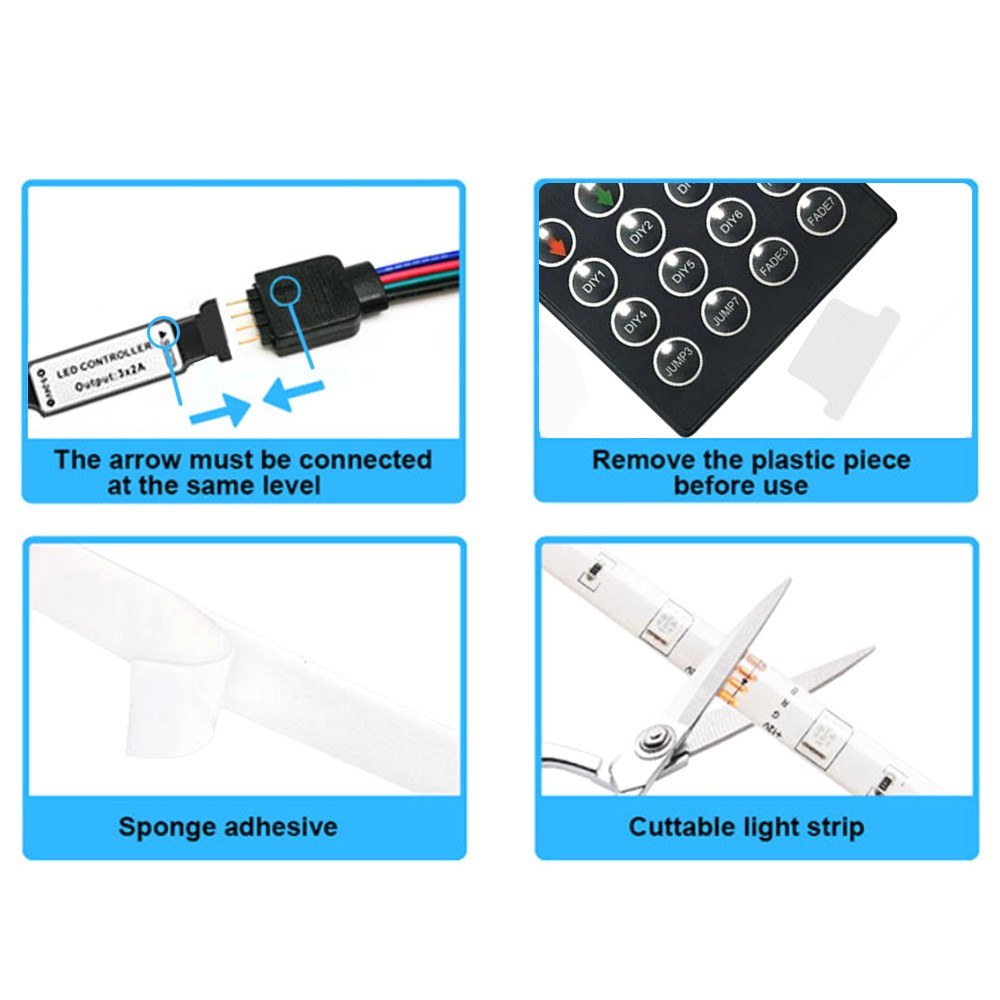 Đèn LED trang trí Decor RGB USB Tivi, Màn Hình Vi Tính Home Ceiling Party Festival