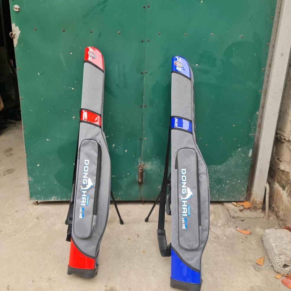TÚI ĐỰNG CẦN CÂU 2 ngăn 1m20 dạng cứng chuyên bao đựng cần câu tay phụ kiện đồ câu cá