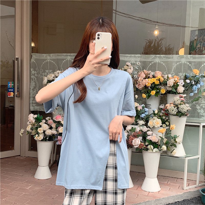 Áo Phông Thun Nữ Vạt Lệch Dáng G0155