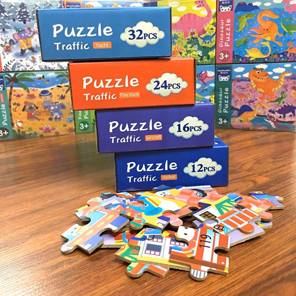 Bộ ghép hình Puzzle 4 cấp độ (giao ngẫu nhiên)