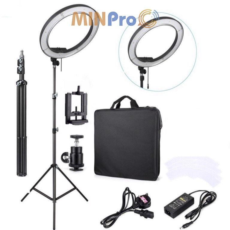 Đèn livestream 36cm và chân 2m1,chụp ảnh make up trang điểm MINPRO