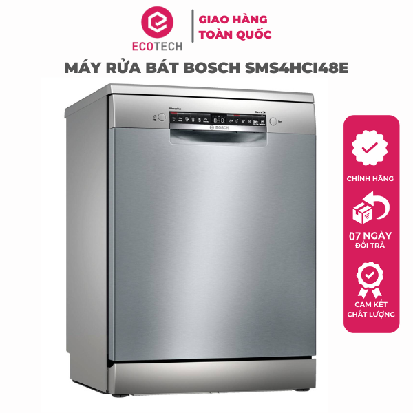 Máy Rửa Bát Bosch SMS4HCI48E Serie 4 Độc Lập - Hàng Nhập Khẩu Đức
