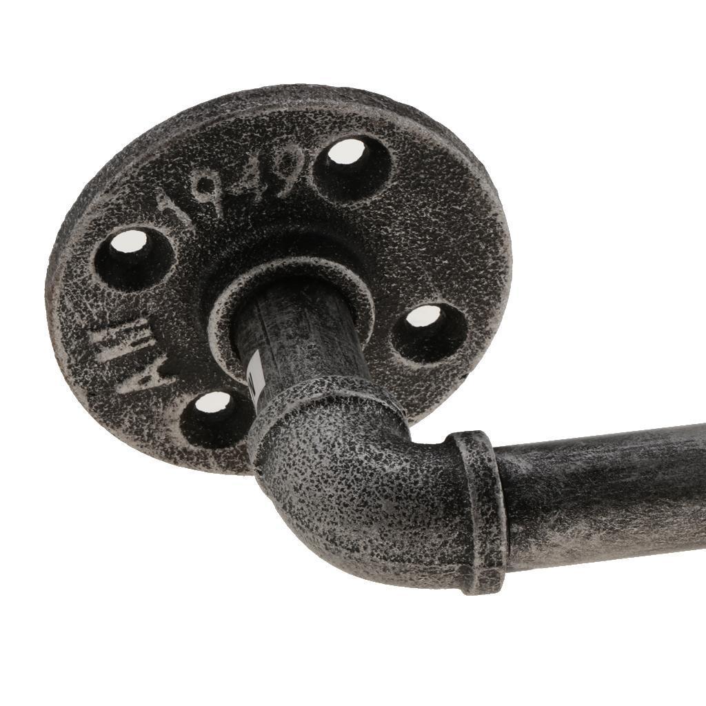 Industrial Retro Pipe Wine Bottle Glasses Storage Champagne Wine Rack 2Pcs