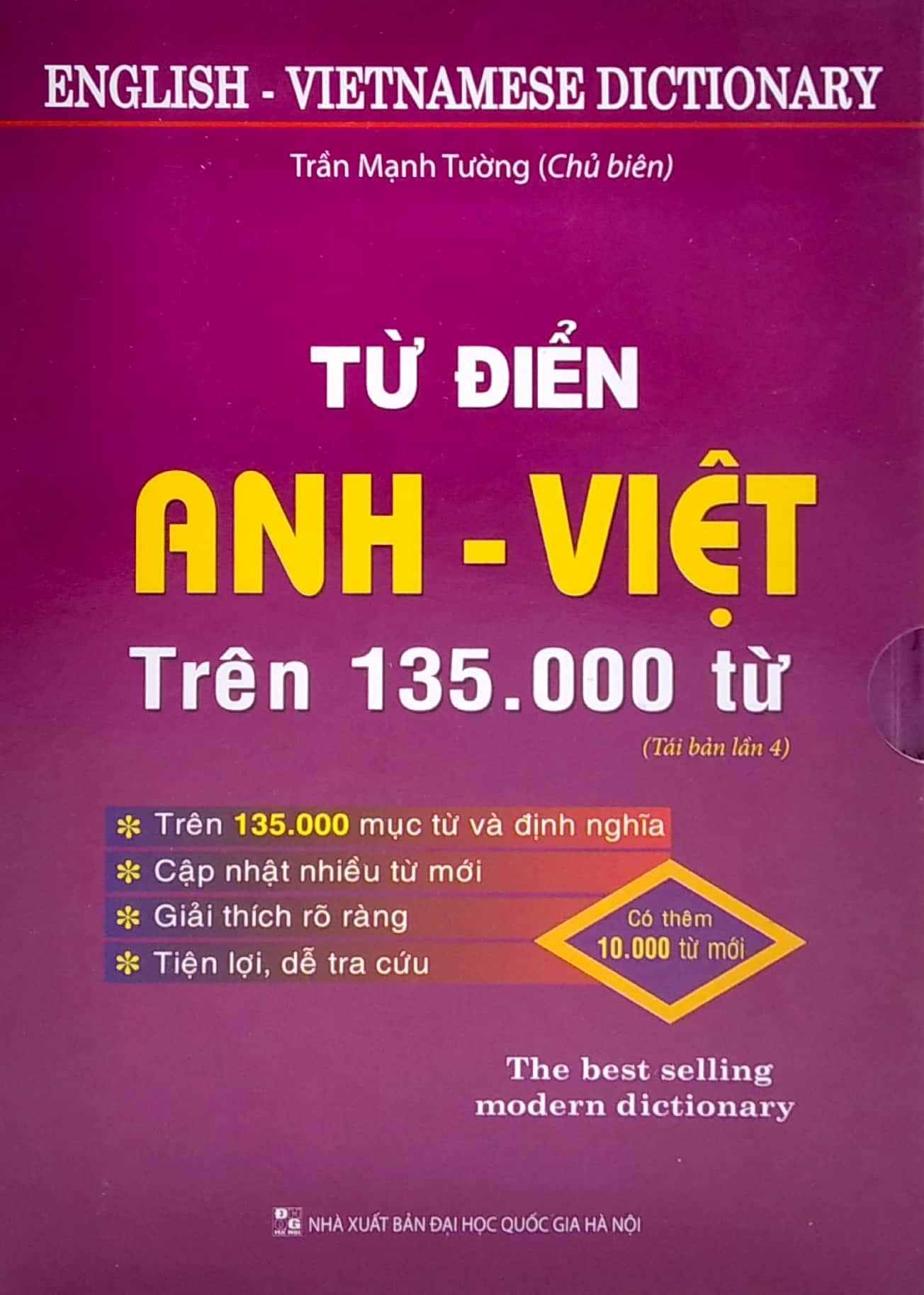 Từ Điển Anh - Việt Trên 135.000 Từ (Bìa Cứng) (Tái Bản Lần 4) - ảnh 4