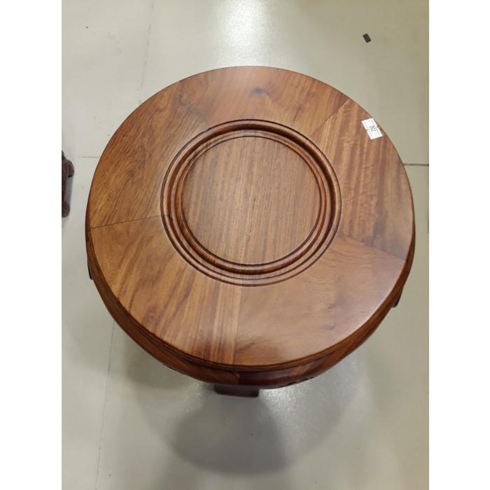 Đôn tròn gỗ hương cao 30 mặt 30