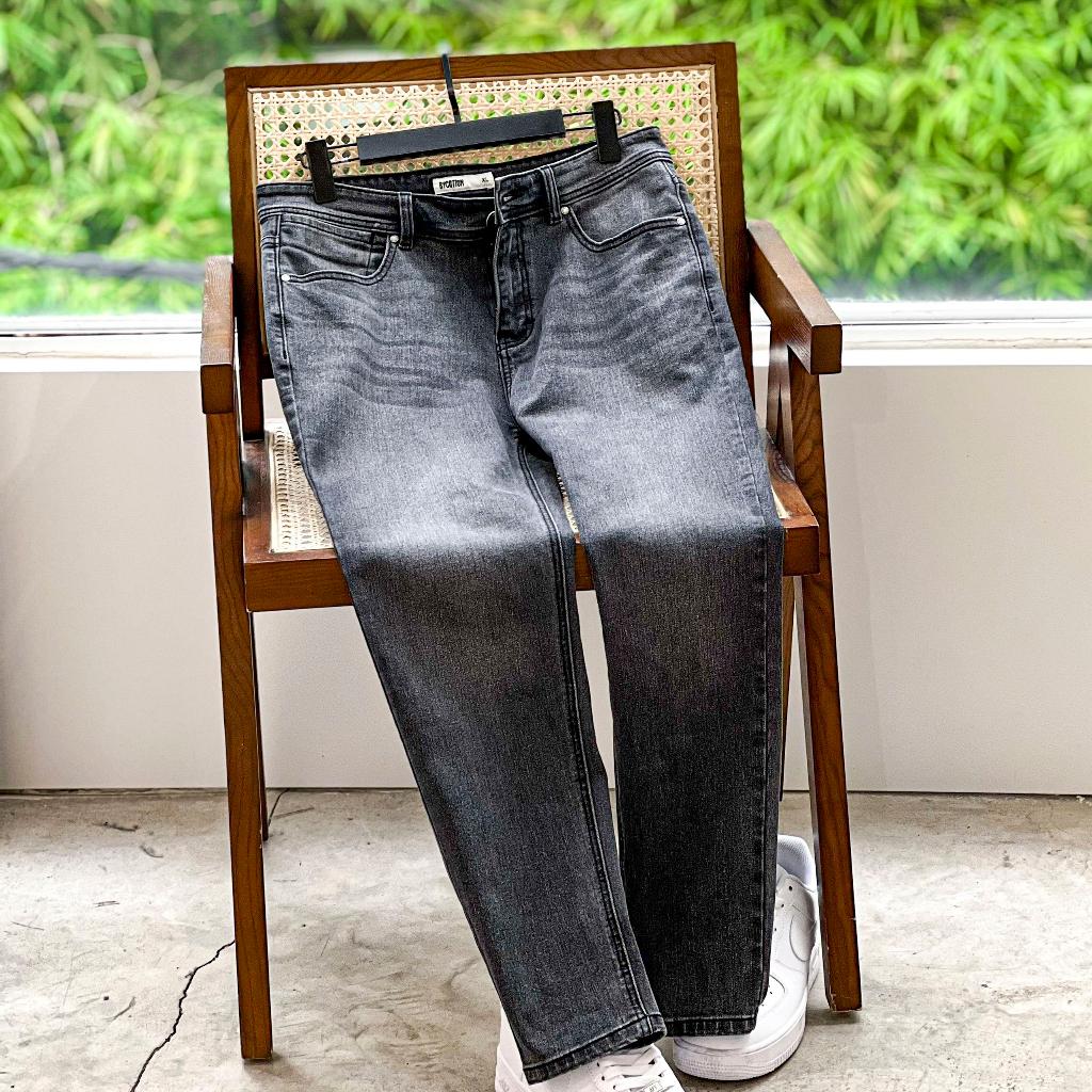 Quần Jean Dài Nam Màu Xanh Đậm BY COTTON Dark Grey 1022