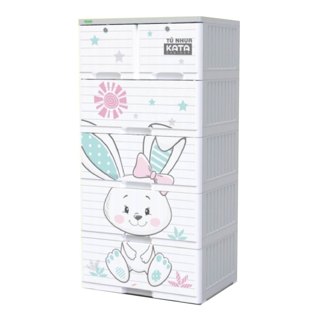 - - Tủ nhựa KATA TALOPA 5 tầng 6 ngăn 120CM X 60CM X 48CM