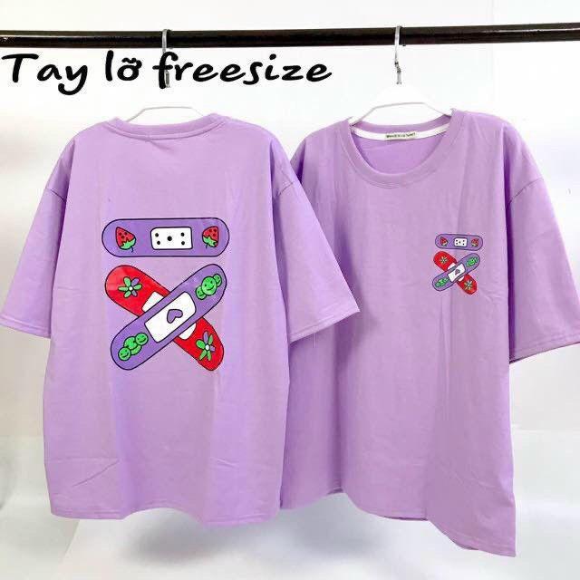 Ao Thun Tay Lỡ Nam Nữ Hình In Chong Chóng Freesize