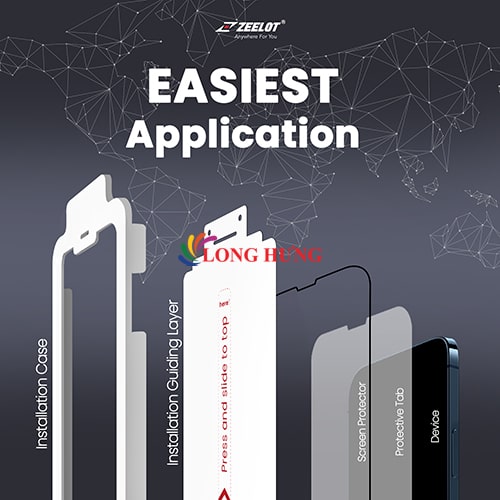 Dán màn hình cường lực Full viền chống tia xanh Zeelot SOLIDsleek dành cho iPhone 13 Series  - Hàng chính hãng