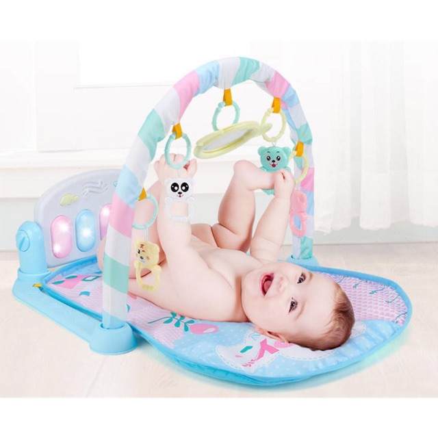 Thảm nằm chơi cho bé có nhạc, có đồ chơi treo Đồ Chơi Trẻ Em Trí Tuệ The Toy