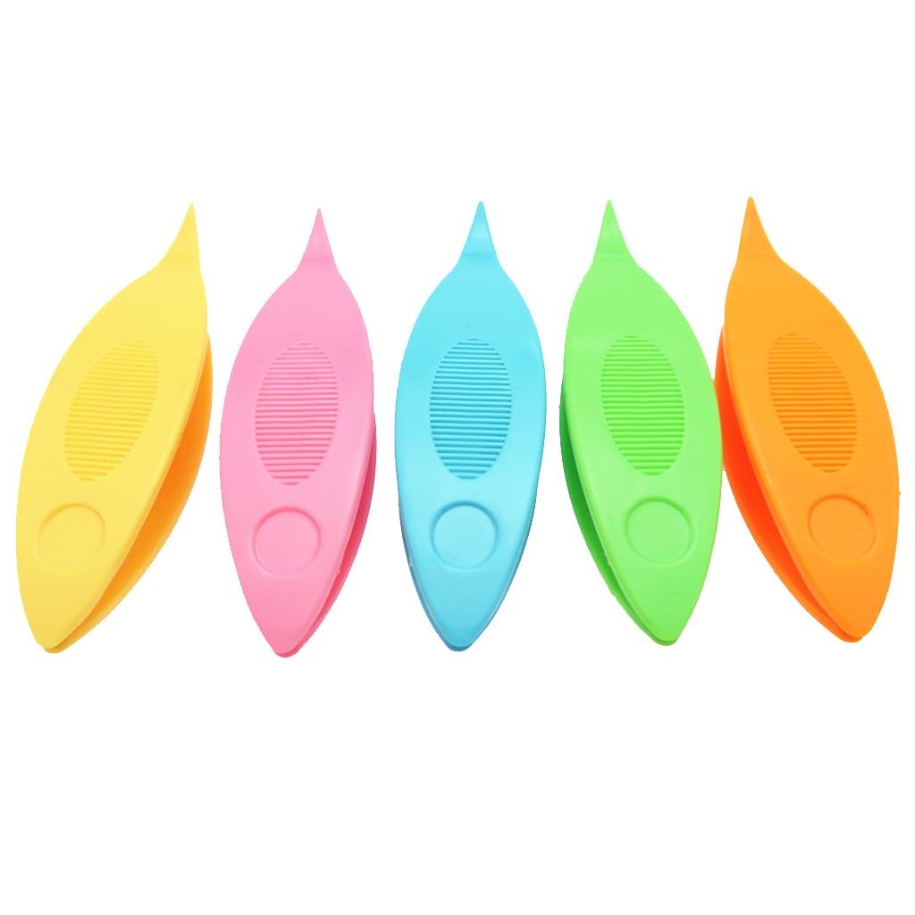 7Pcs Colorful Plastic Tatting Lacemaking Shuttle Tools 6.5 x 2.2cm