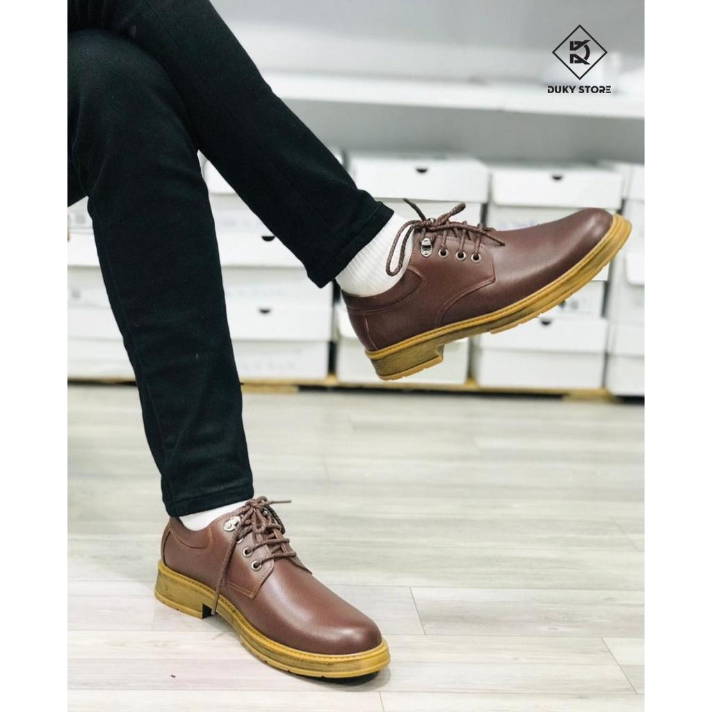 Đốc thấp da bò phong cách đơn giản ảnh thật - Duky Store