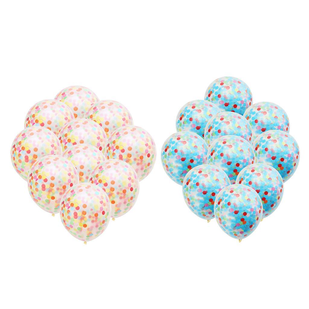 18'' Rainbow 10pcs Confetti Balloons Wedding Birthday Party Decor