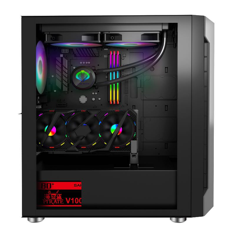 VỎ MÁY TÍNH , THÙNG CASE MÁY TÍNH SAHARA 501,M-ATX,ATX,MICRO ATX Mặt hông giả kính - Hàng nhập khẩu