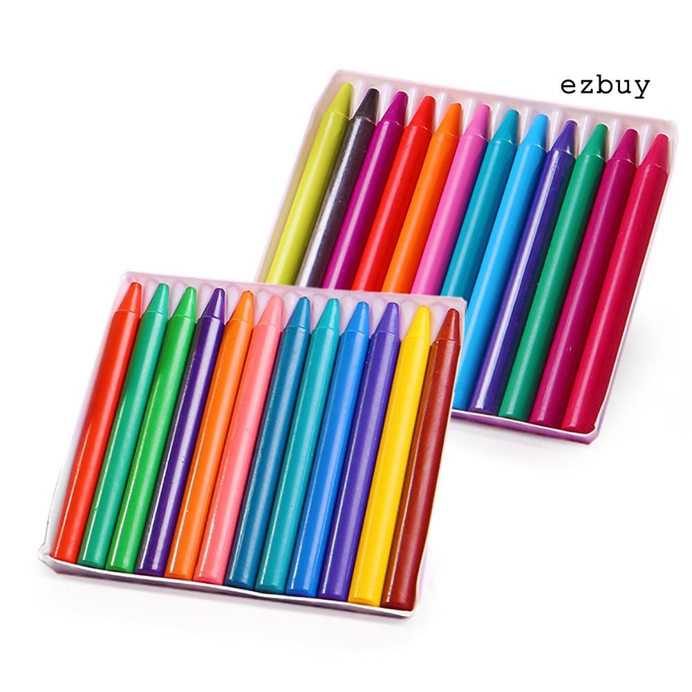 EY-6/12/24 Color Round Crayon Pen Oil Painting Children Students Art Supplies Toy