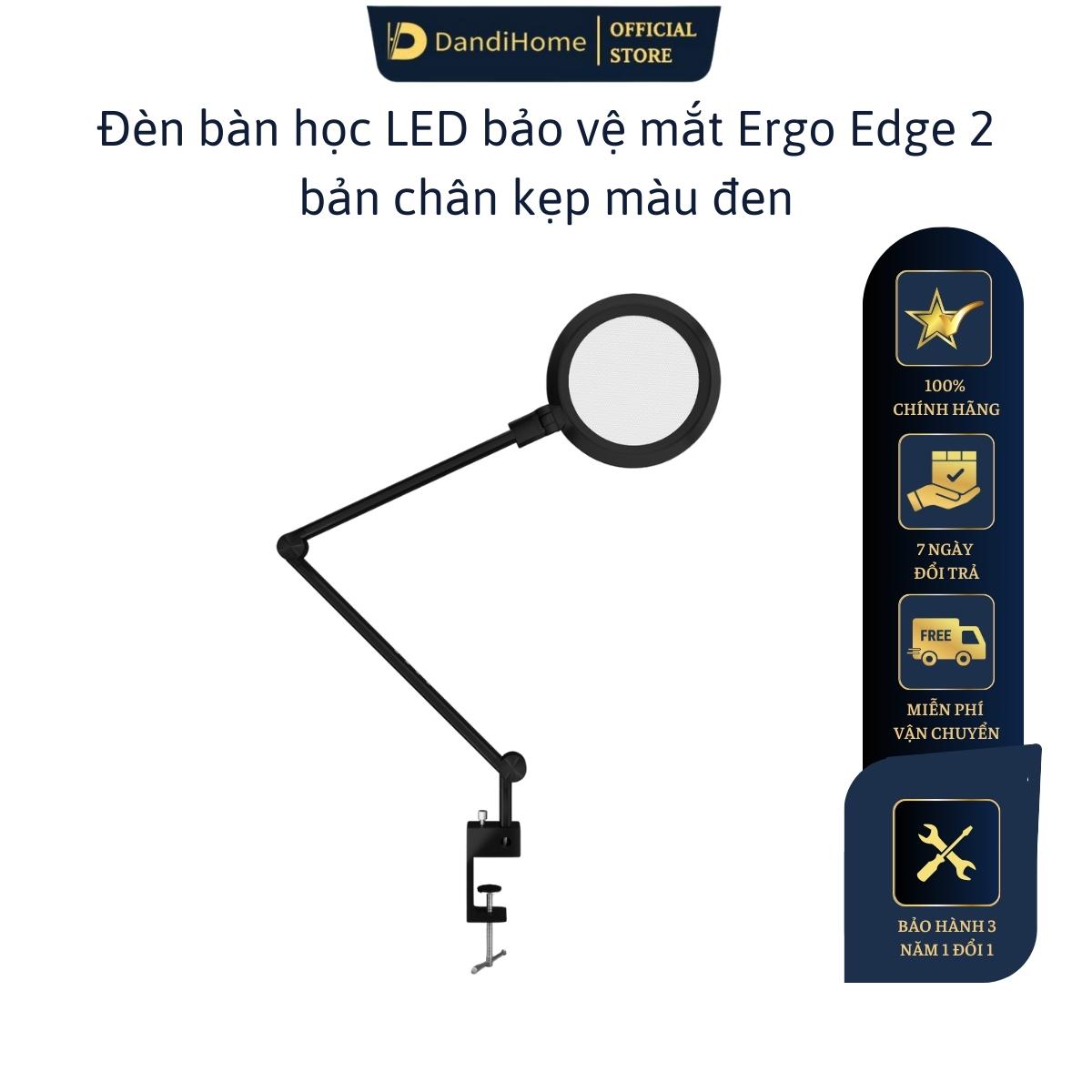 Đèn bàn học Led bảo vệ mắt Ergo Edge 2 DandiHome chống cận để học tập, làm việc, có thể kéo dài, gấp gọn - 4 chế độ sáng