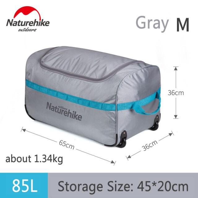 Vali kéo dã ngoại 85L gấp gọn, vỏ chống nước, dễ vệ sinh Naturehike NH18X027