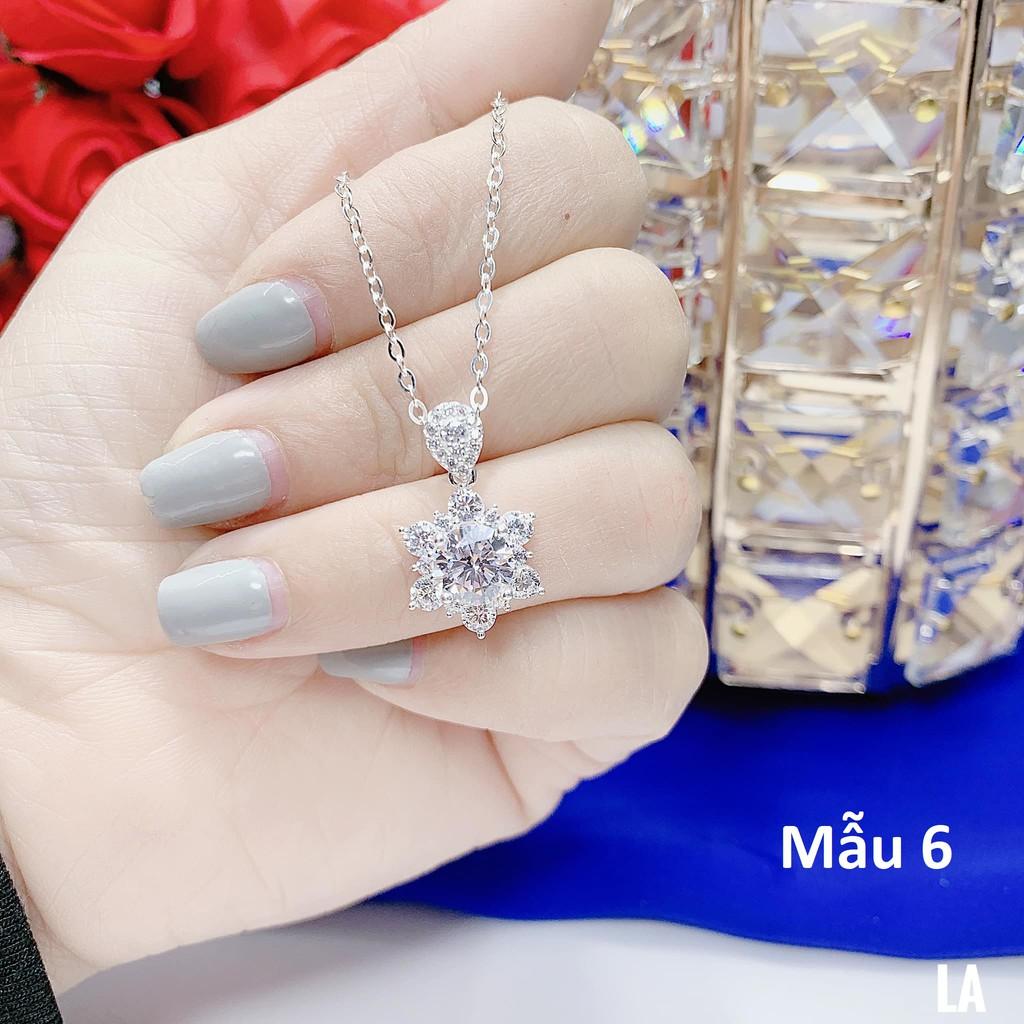 Dây chuyền nữ bạc ta mặt đá MS13d