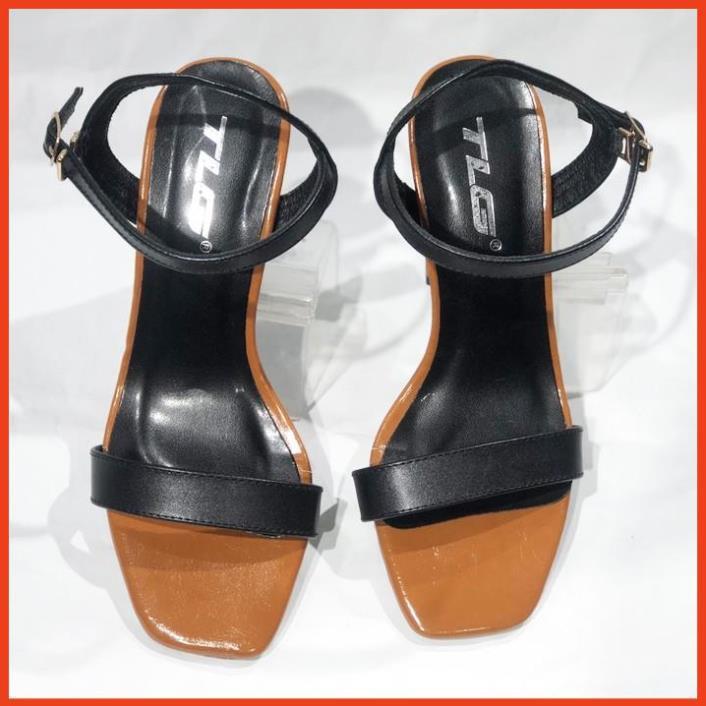 TLG Sandal cao gót quai da hot trend 2020 trẻ trung năng động 21283