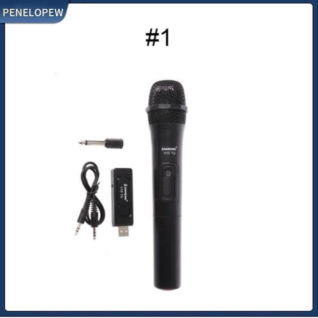 Micro Cầm Tay Không Dây UHF USB 3.5mm 6.35mm Cho Karaoke Speech