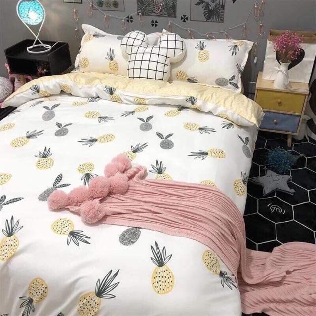 Bộ poly cotton dứa 4 món mẫu hot
