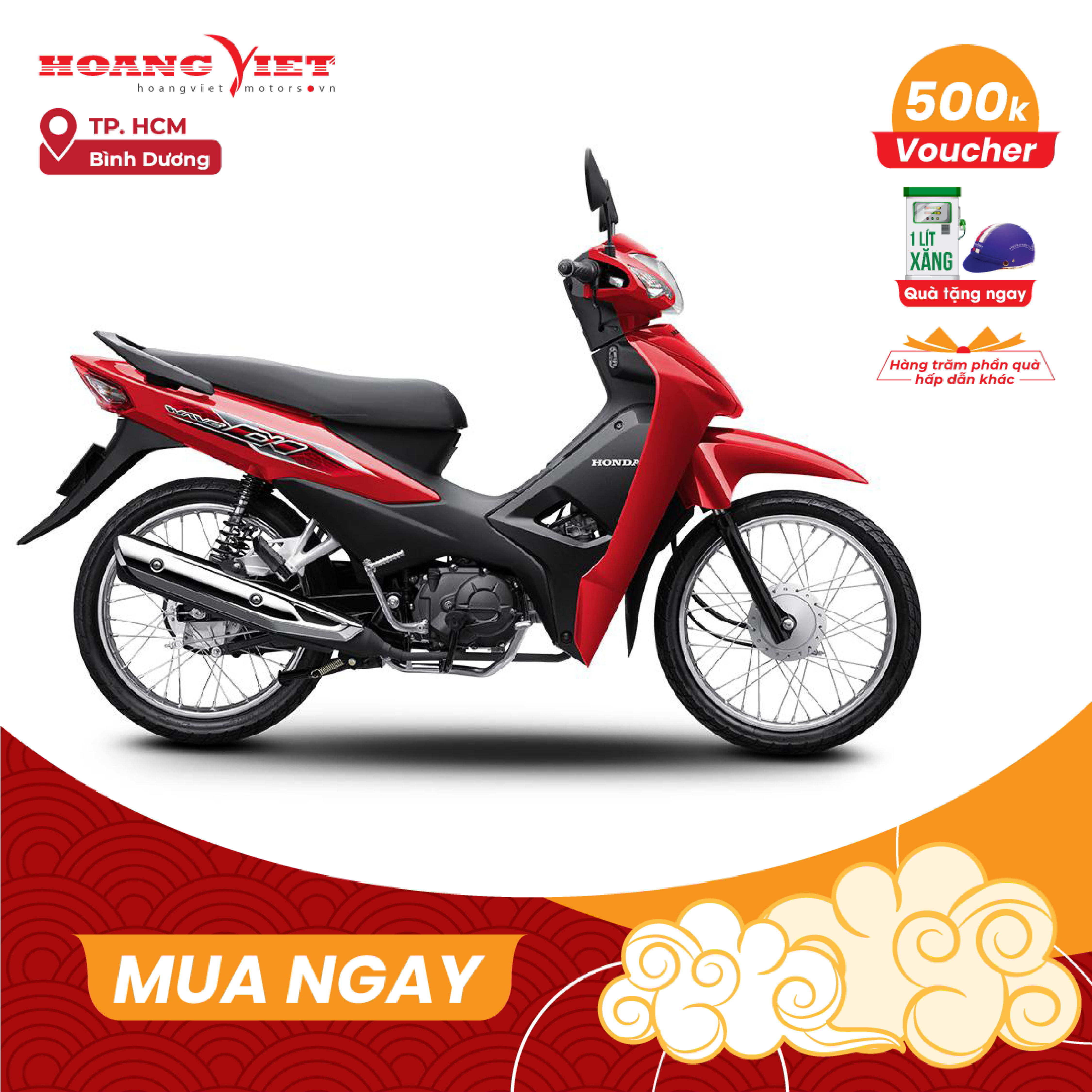 Xe Máy Honda Wave Alpha 2024 Phiên Bản Tiêu Chuẩn