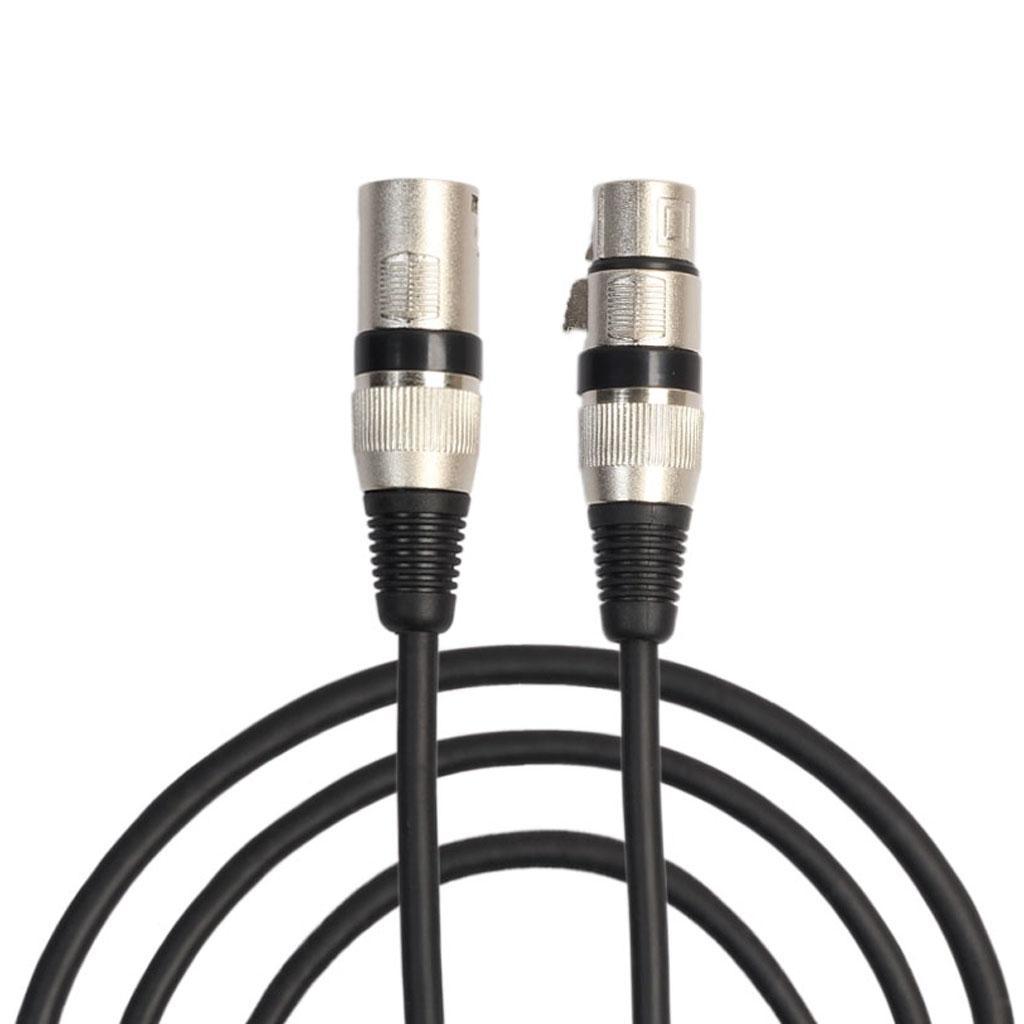 10pcs Beautiful and Durable DMX Signal Cable XLR Male to Female Cable 9.84ft