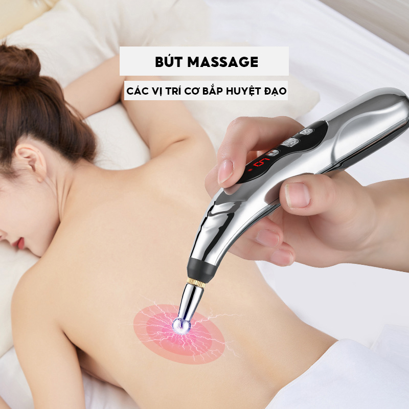 Bút Massage Huyệt Đạo Xung Điện Lưu Thông Mạch Máu Tăng Tuần Hoàn Cơ Thể