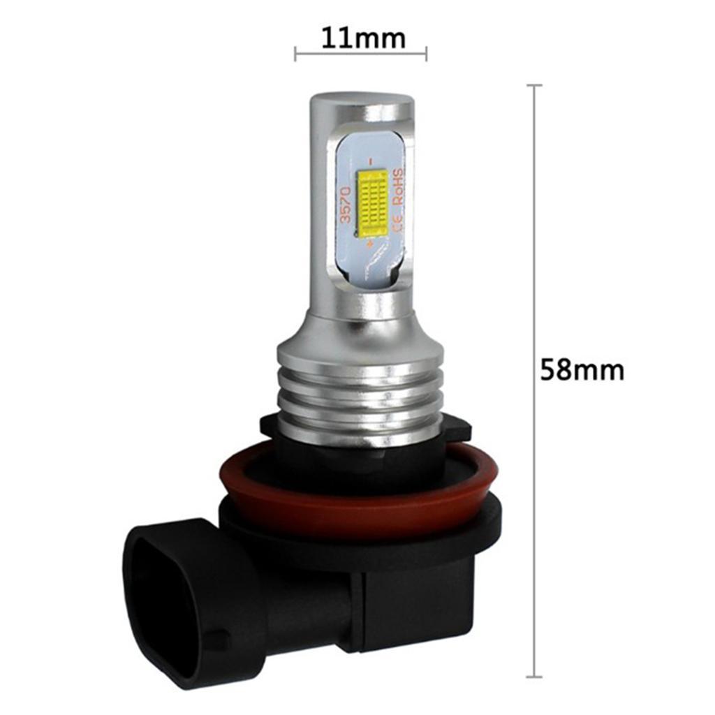 2x2 Pieces /-3570 LED Headlights Bulb High/Low Beam 80W 1700-1800LM 6000K