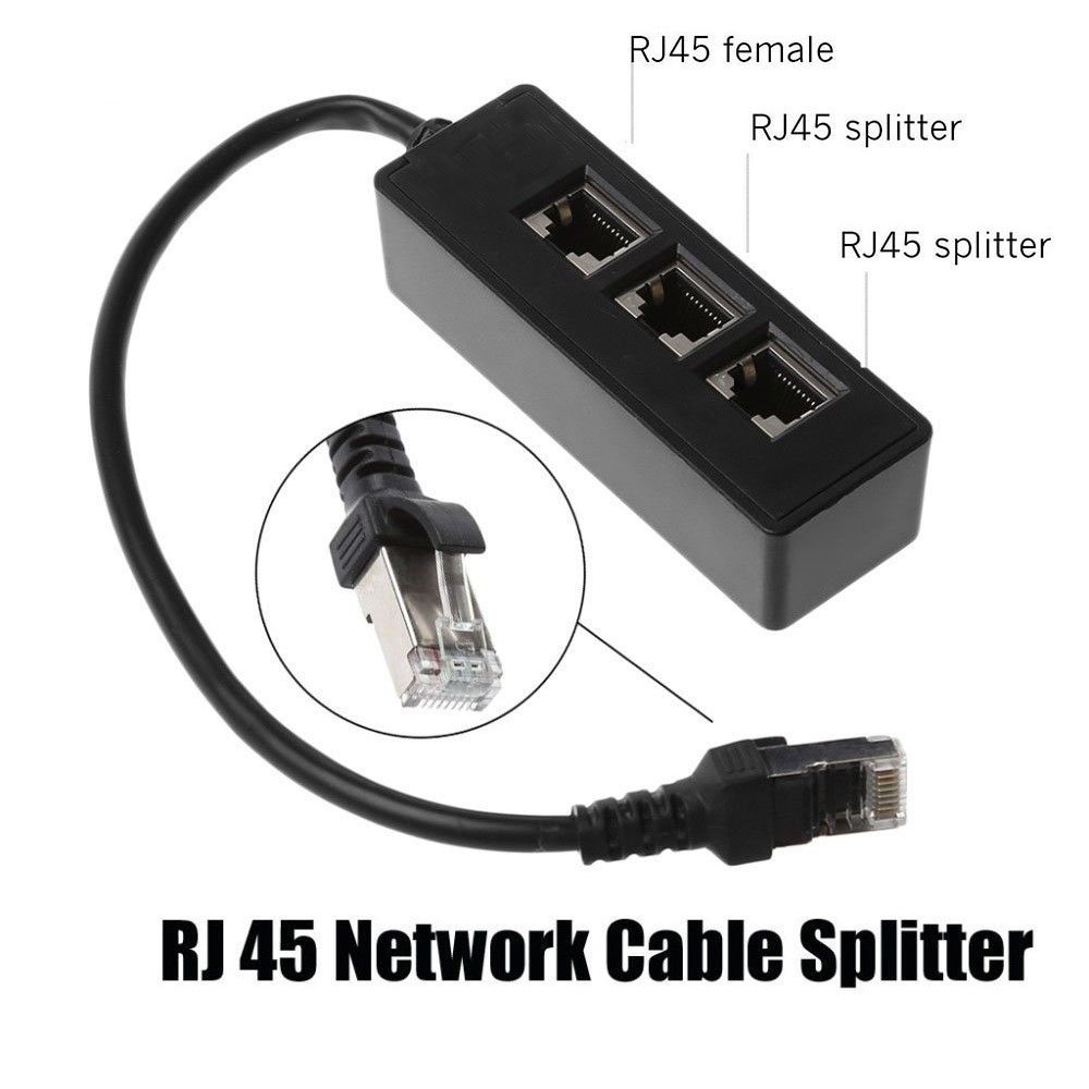 Bộ Chia Cổng Mạng LAN RJ45 1 Sang 3 Cổng AZONE