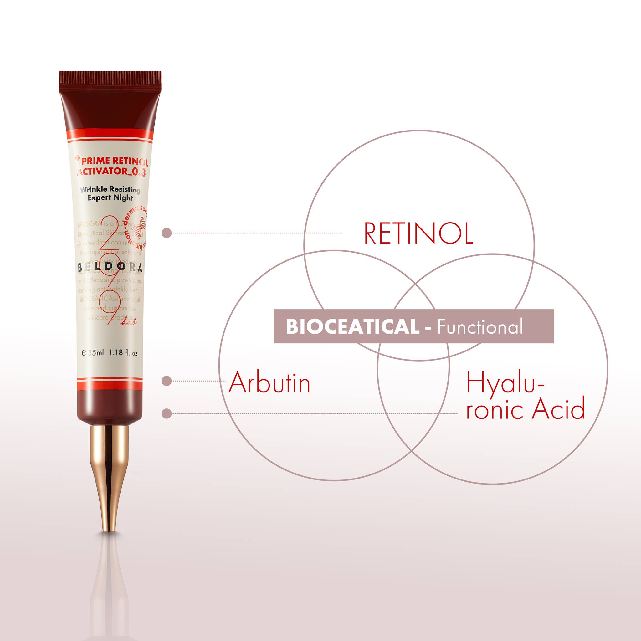 Kem Dưỡng Retinol 0.3 Xóa Nếp Nhăn, Căng Bóng Da Beldora 299 Prime Retinol Activator 0.3 35ml