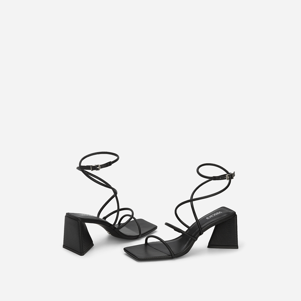 Vascara Sandal Ankle Strap Gót Trụ Vân Kì Đà - SDN 0738