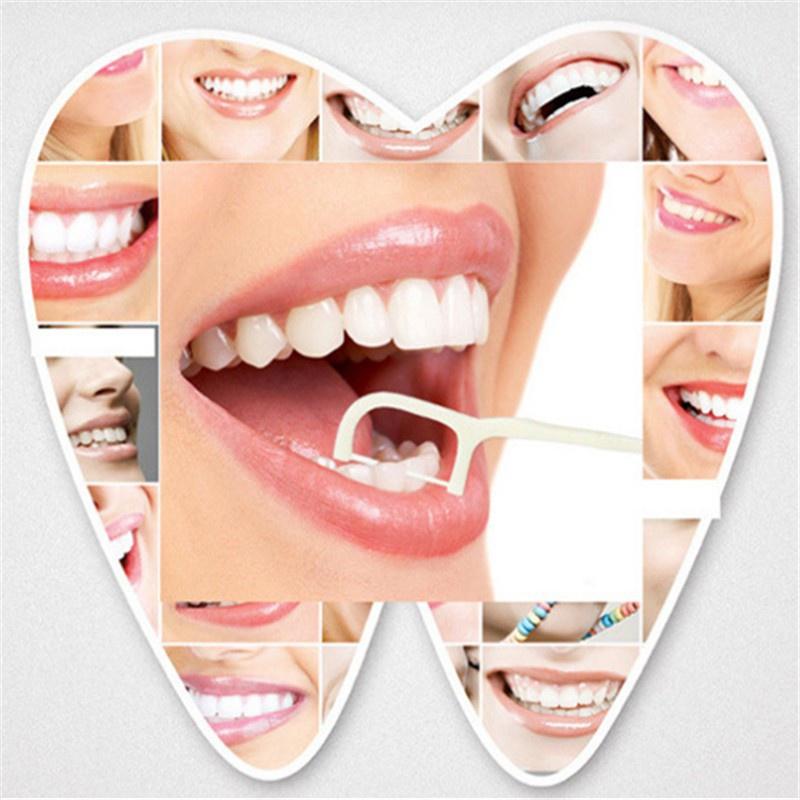 Hộp 50 Cây Tăm Chỉ Nha Khoa Tiệt Trùng Sợi Chỉ Mảnh 2In1 Bảo Vệ Răng Lợi Giúp Sạch Sẽ Không Gây Hôi Miệng Chuyên Dụng