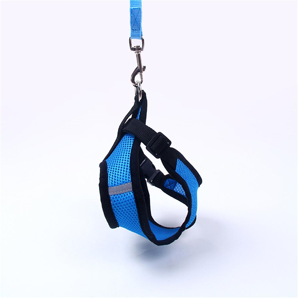 Adjustable Dog Leash Set Puppy Harness Vest Traction Rope Breathable