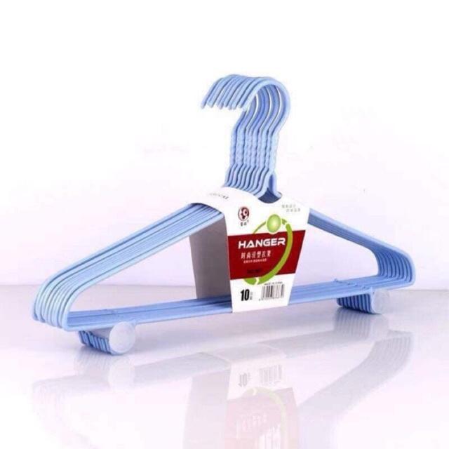 SET 10 MÓC TREO QUẦN ÁO INOX BỌC NHỰA