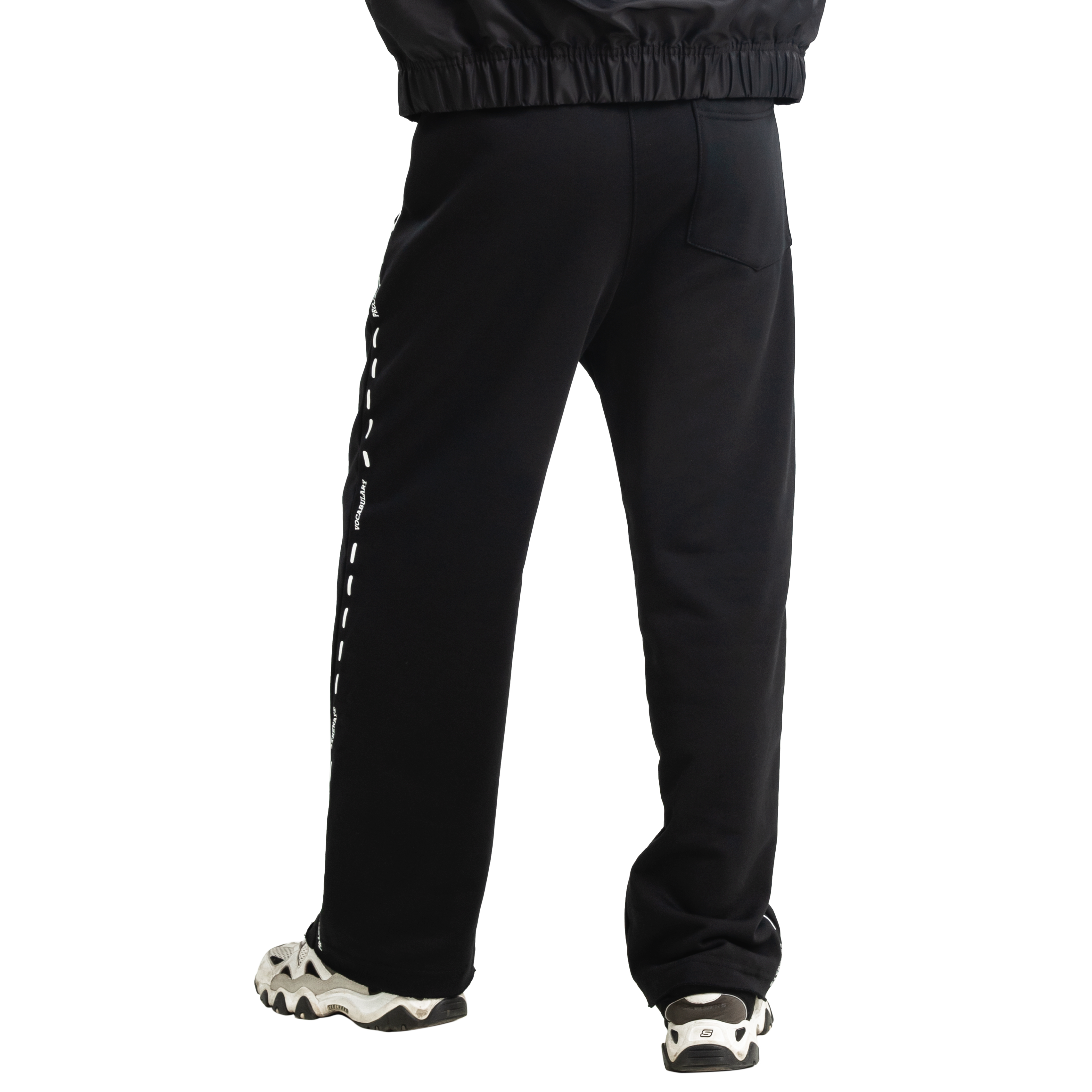 5THEWAY /street vocabulary/ FLEECE TROUSER - BLACK aka Quần Nỉ Dài