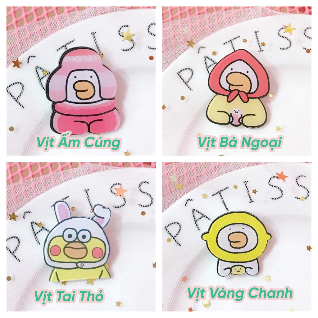 Phụ kiện stickers pin cài baolo trang trí cute túi xách ba lô cặp đi học đi chơi ST02