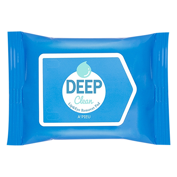 Khăn Giấy Tẩy Trang  A'Pieu Deep Clean Lip &amp; Eye Remover Pad (30 Sheets)