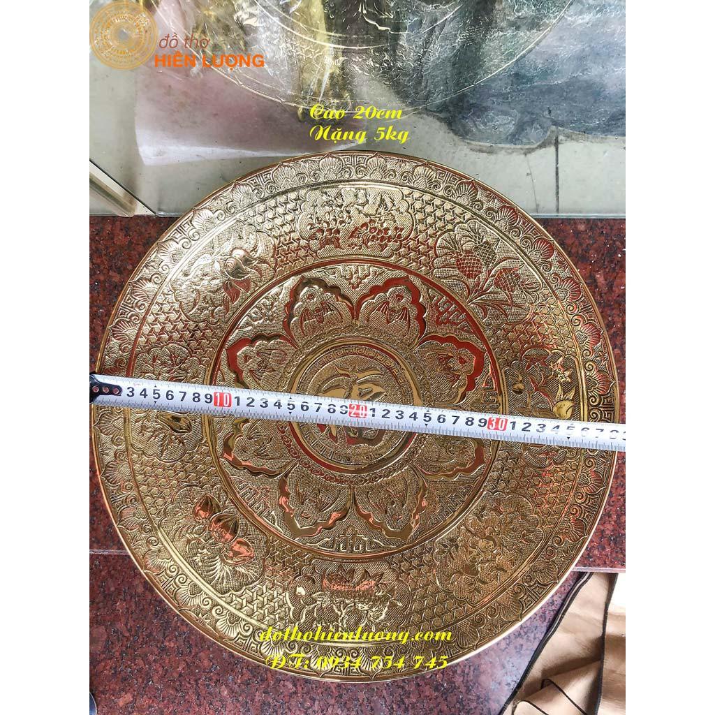 Mâm Bồng Chữ Phúc Dơi 38cm Đế Cao - Đĩa Hoa Quả