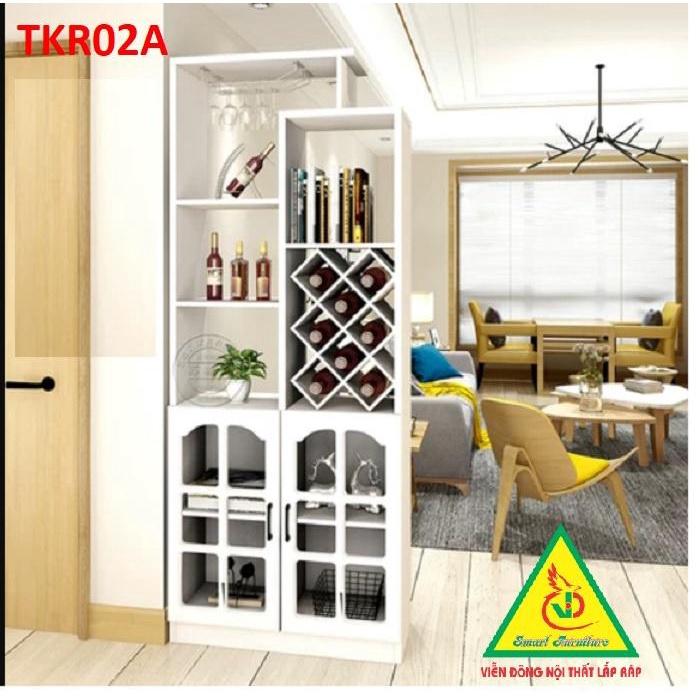 TỦ KỆ TRANG TRÍ KIÊM VÁCH NGĂN TKR02A - Nội thất lắp ráp Viendong Adv