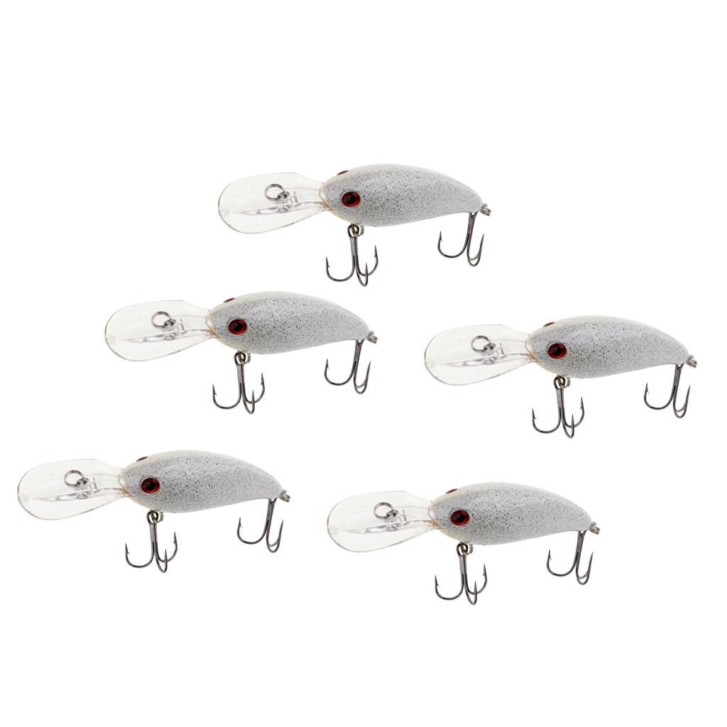 5pcs Minnow Fishing Lures, 3D Eyes Artificial Hard Bait, for Saltwater Freshwater