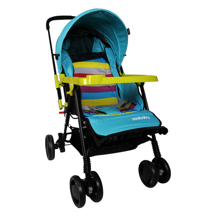 Xe Đẩy Trẻ Em 2 Chiều Seebaby T11-BLUE - Mẫu Mới 2017