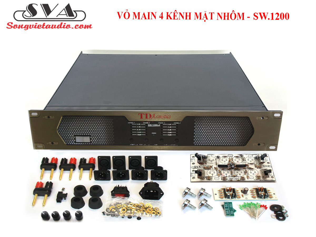 VỎ MAIN 4 KÊNH MẶT NHÔM - SW1200