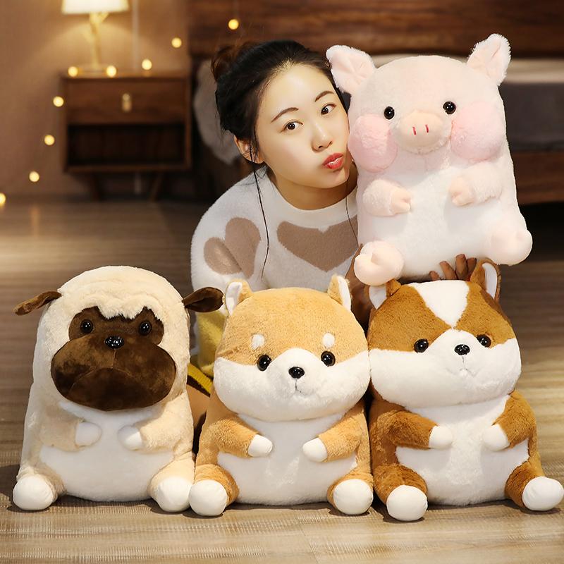 Sang Trọng Động Vật Ba Lô Trẻ Em Nhồi Bông Ba Lô Chó Lợn Shiba Inu Sang Trọng Học