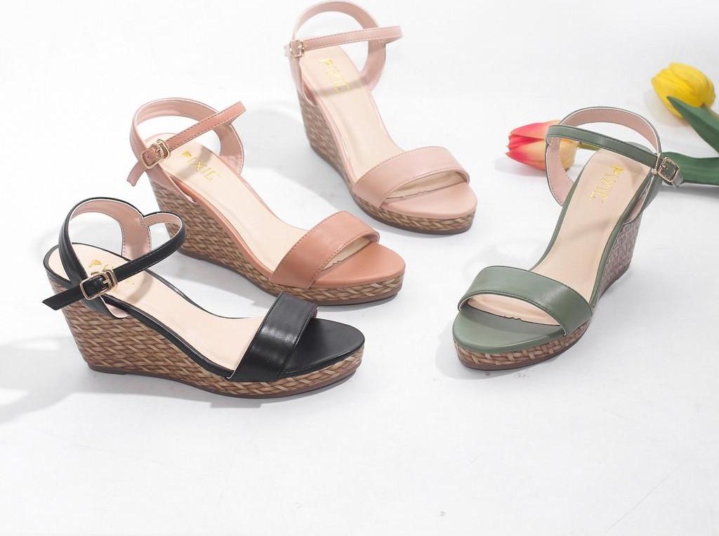 Sandal đế xuồng 7p hở gót X451 Pixie